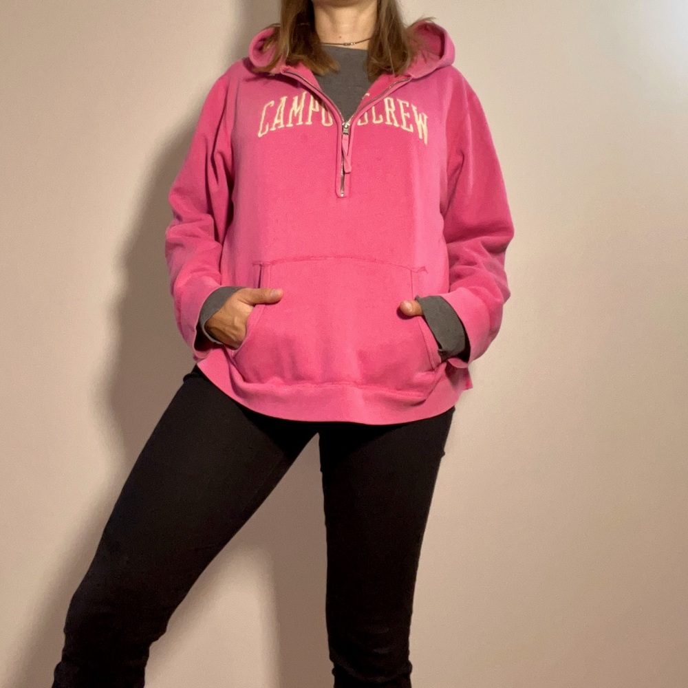 Quarter zip campus crew pullover. Size large